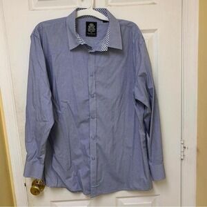 English laundry blue long sleeved shirt
